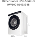 Lavadora de carga frontal Haier HW100-B14939-IB 1400 rpm 10 kg - Imagen 3