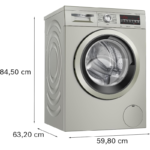 Lavadora de Carga Frontal Bosch WUU28T8XES Acero Inoxidable 8 kg 1400 rpm - Imagen 4