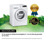 Lavadora de carga frontal Samsung WW90T684DHE/S3 1400 rpm 9 kg - Imagen 5