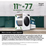 Lavadora de Carga Frontal Samsung WW11DG5B25ABEC 11 kg 1400 rpm - Imagen 2